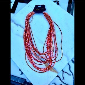 Orange / pink necklace